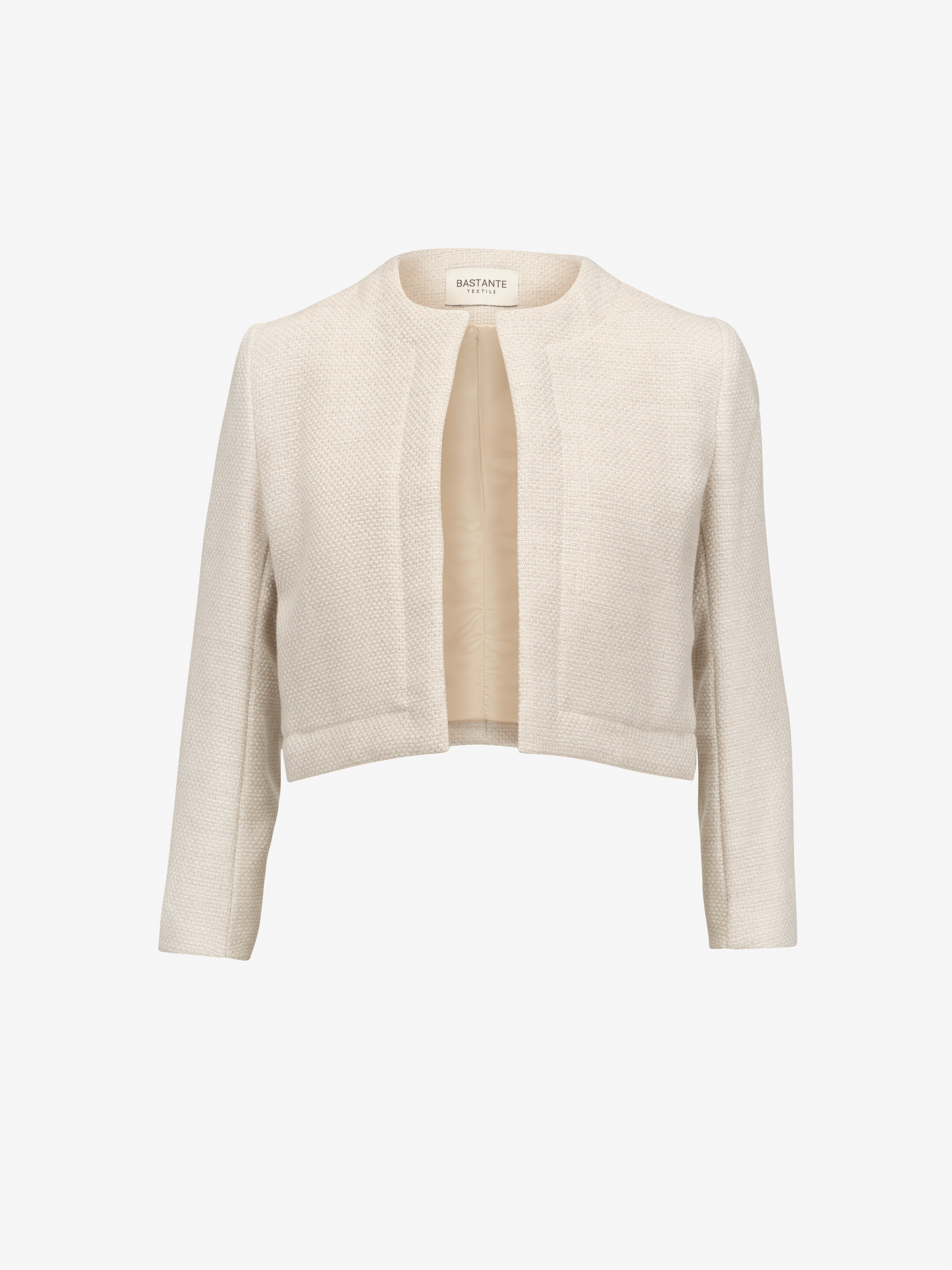 Boxy Blazer In Light Beige