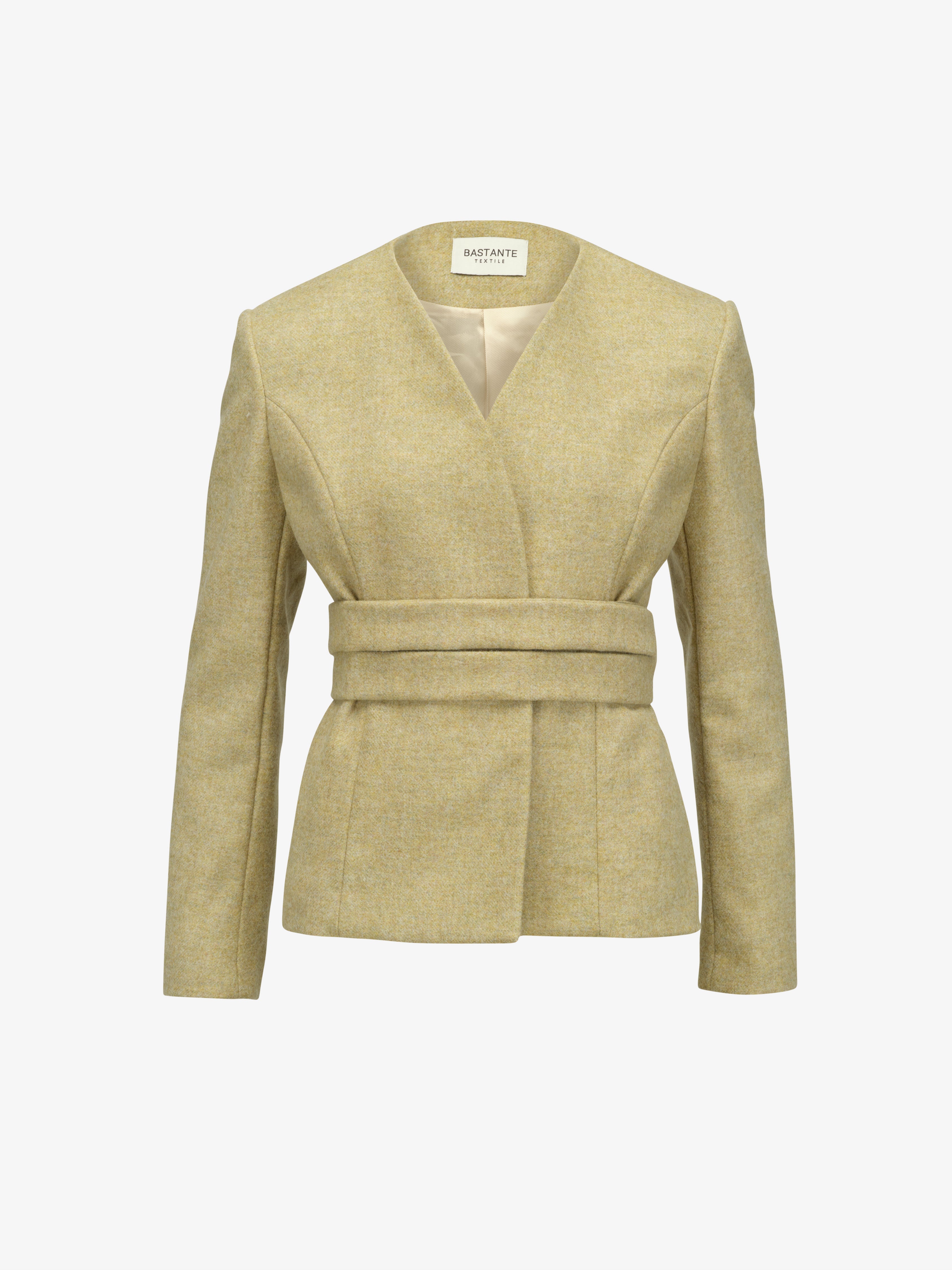 Signature Blazer In Pistachio V-neck